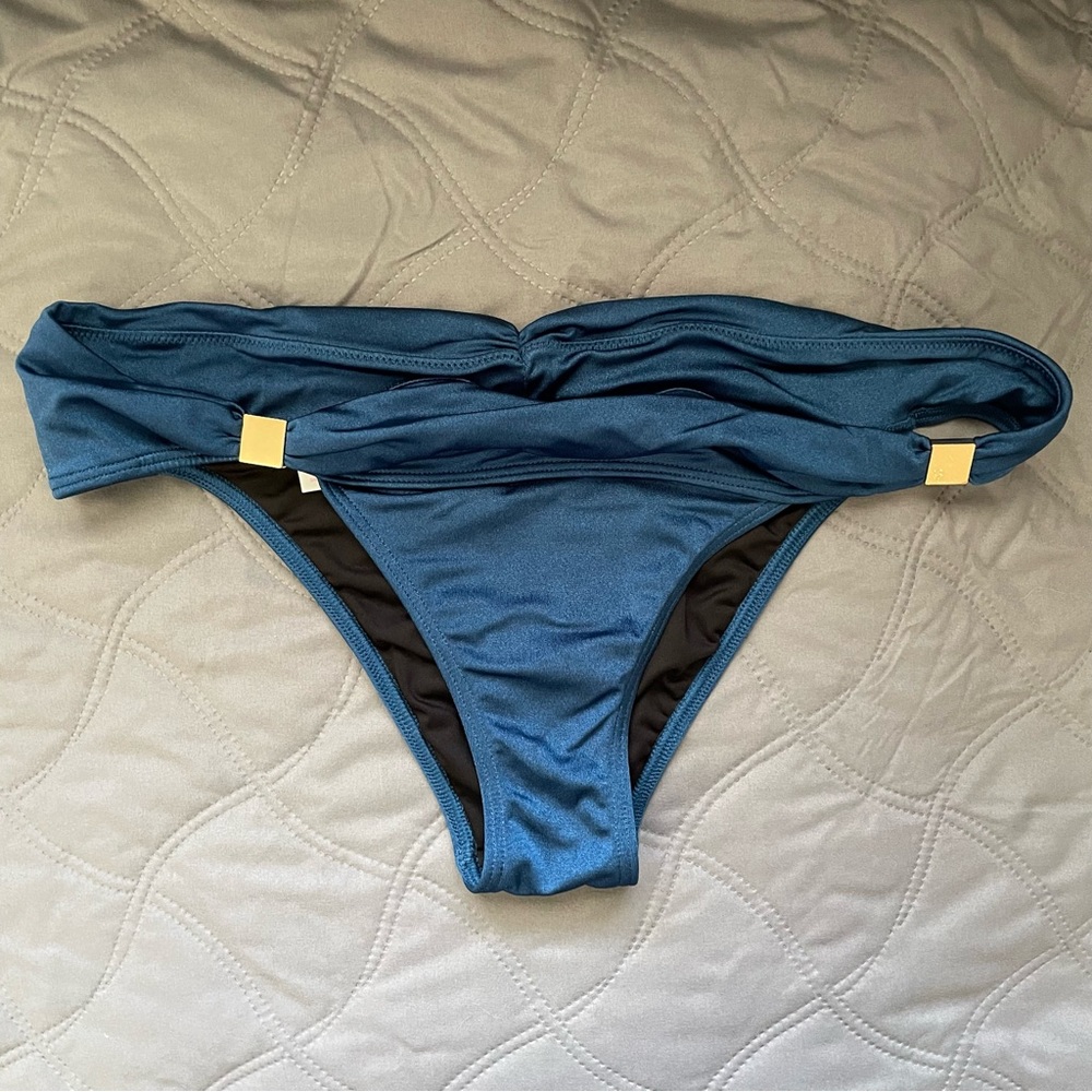 Victoria's Secret The Hottie Cheeky Bikini Bottom (Turquoise, Medium)